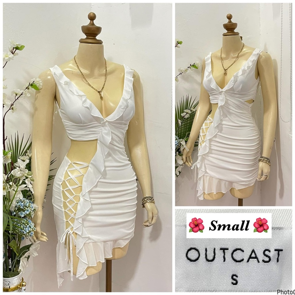 White Cutout Dress